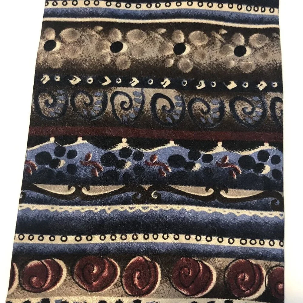 3 Jerry Garcia Grateful Dead 100% Silk Ties 1996 Hieroglyphics Col. 25 Abstract